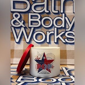 NEW B&BW Firecracker Pop 3 wick soy wax blend candle~ Limited Edition